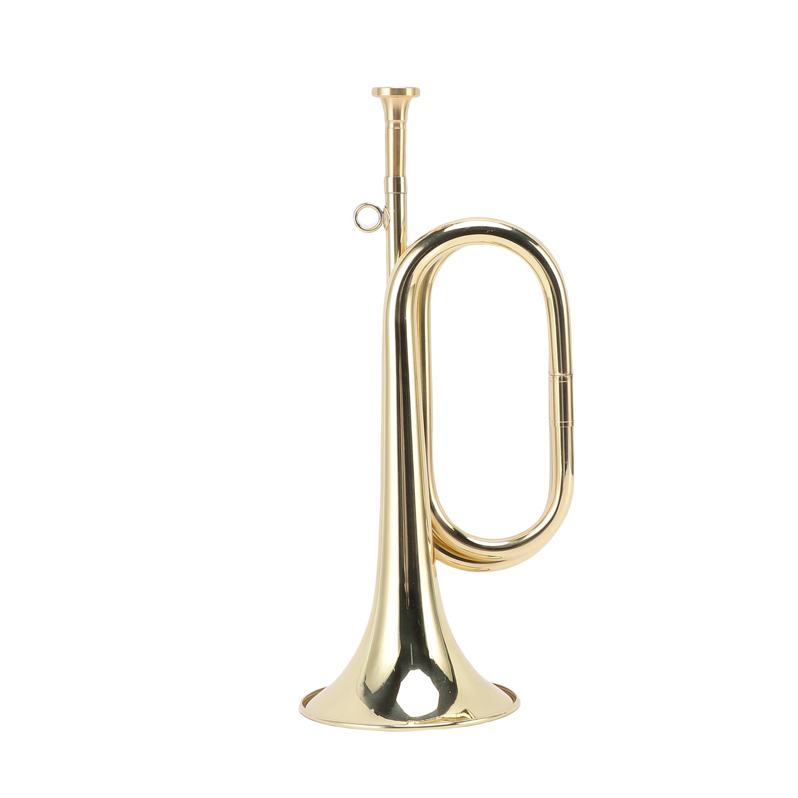 Dilwe Tromba in Sib Strumento in Ottone, Tromba per Banda Professionale con Bocchino Staccabile per Principianti, da Scolastica in Ottone Dorato da 6,5 ​​pollici con Kit di Pulizia