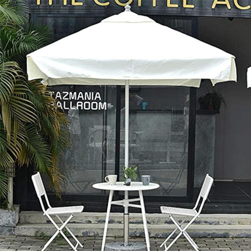 Base de mármol patio rectangular pole de aluminio parasol jardín 2