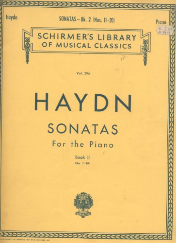 Haydn Twenty Sonatas for the Piano Book Ii (Nos... B005TE16ZU Book Cover