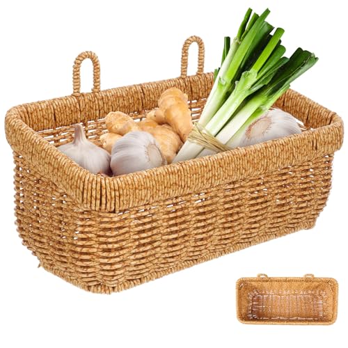 Cesta colgante de almacenamiento para cocina que ahorra espacio y organiza ajo 2