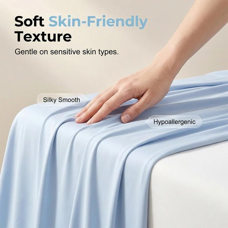 Solid Color Breathable Cooling Blanket, Instant Cool Summer Throw Blanket Soft Skin-Friendly for Bed Couch Sofa，Light Green：91 x 106 in