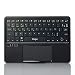Produktbild Sharon 4 in 1 Multitouch Bluetooth - Tastatur | bis zu 5 Geräte speicherbar | Integriertes Touchpad | Keyboard für Android, iOS/Mac OS X, Windows 8, 10 und Smart TVs | französisches AZERTY - Layout