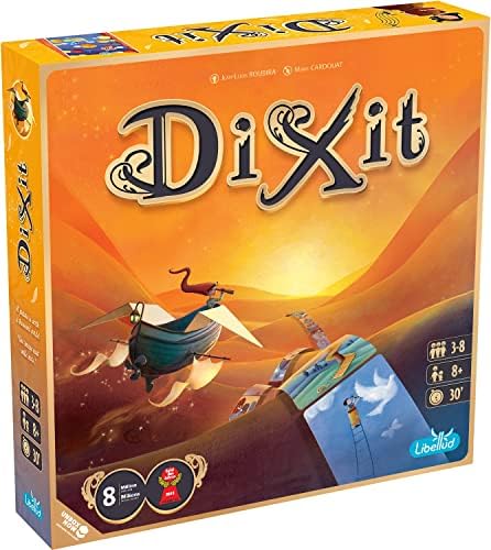 Dixit– English and French Version - A Game by Libellud| 3 to 6 Players| A 30-45 Minute Gameplay| A Storytelling Family Game| for Kids and Adults | 8 Years and Older