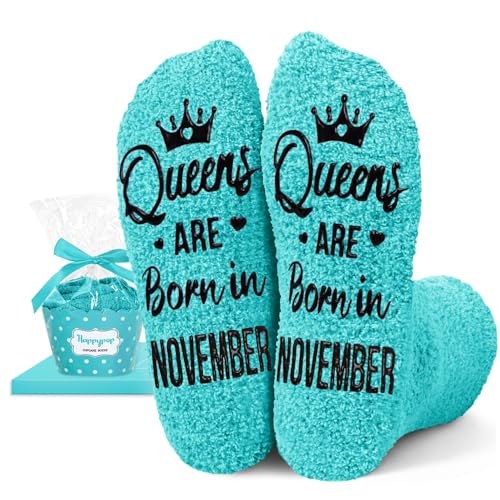 Image of HAPPYPOP Women Queen Birth Month Socks - Month Birthday Gifts, Socks for Her Female in Green
