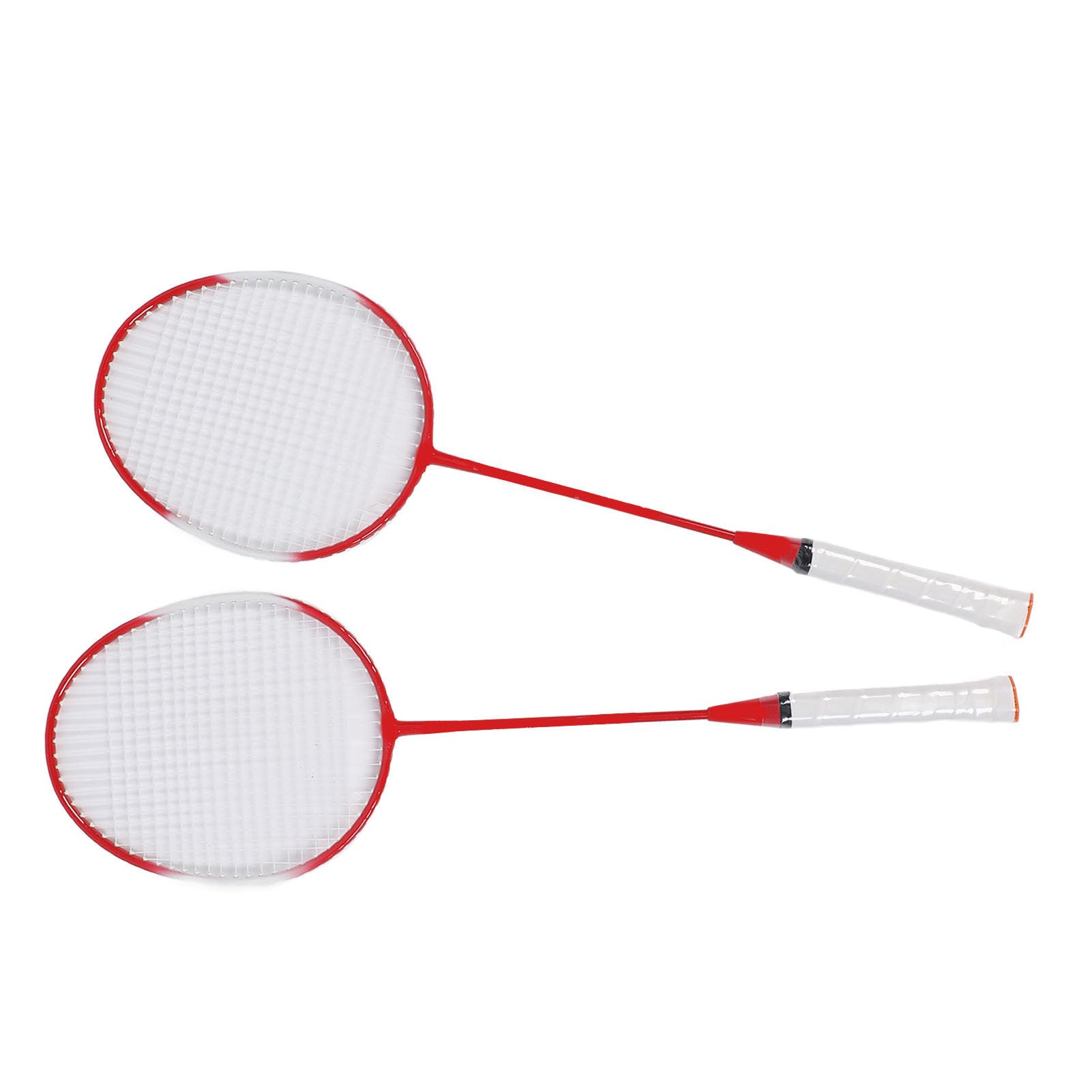 Set di racchette da badminton portatili con design smorzatore di vibrazioni per sport ricreativi e gioco in spiaggia, attacco forte, set da badminton per adulti con