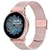 Produktbild Gaoren Armband Kompatibel mit Samsung Galaxy Watch Active 2 40mm 44mm/Galaxy Watch Active/Galaxy Watch 3 41mm/Galaxy Watch 42mm Armband, 20mm Edelstahl Metall Uhrenarmband für Galaxy Watch Active 2