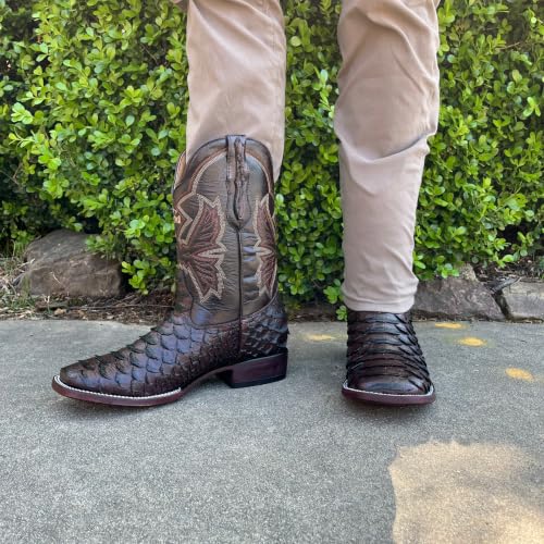 Image of Men's Alex Western Cowboy Boots Square Toe Pull On
