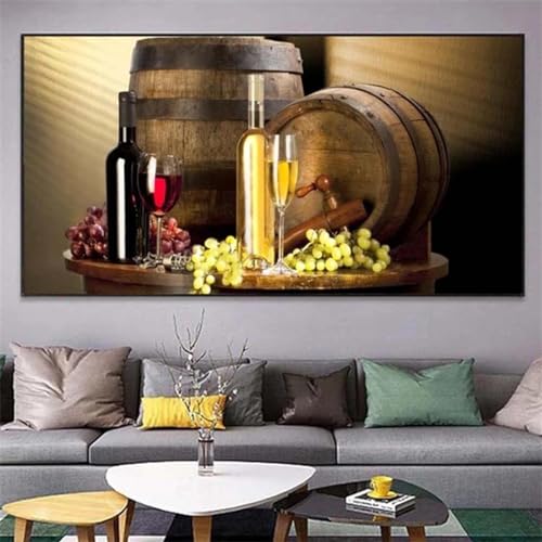 Impressions sur toile vin de raisin prête à poser pour éviter l'achat d'un cadre coûteux