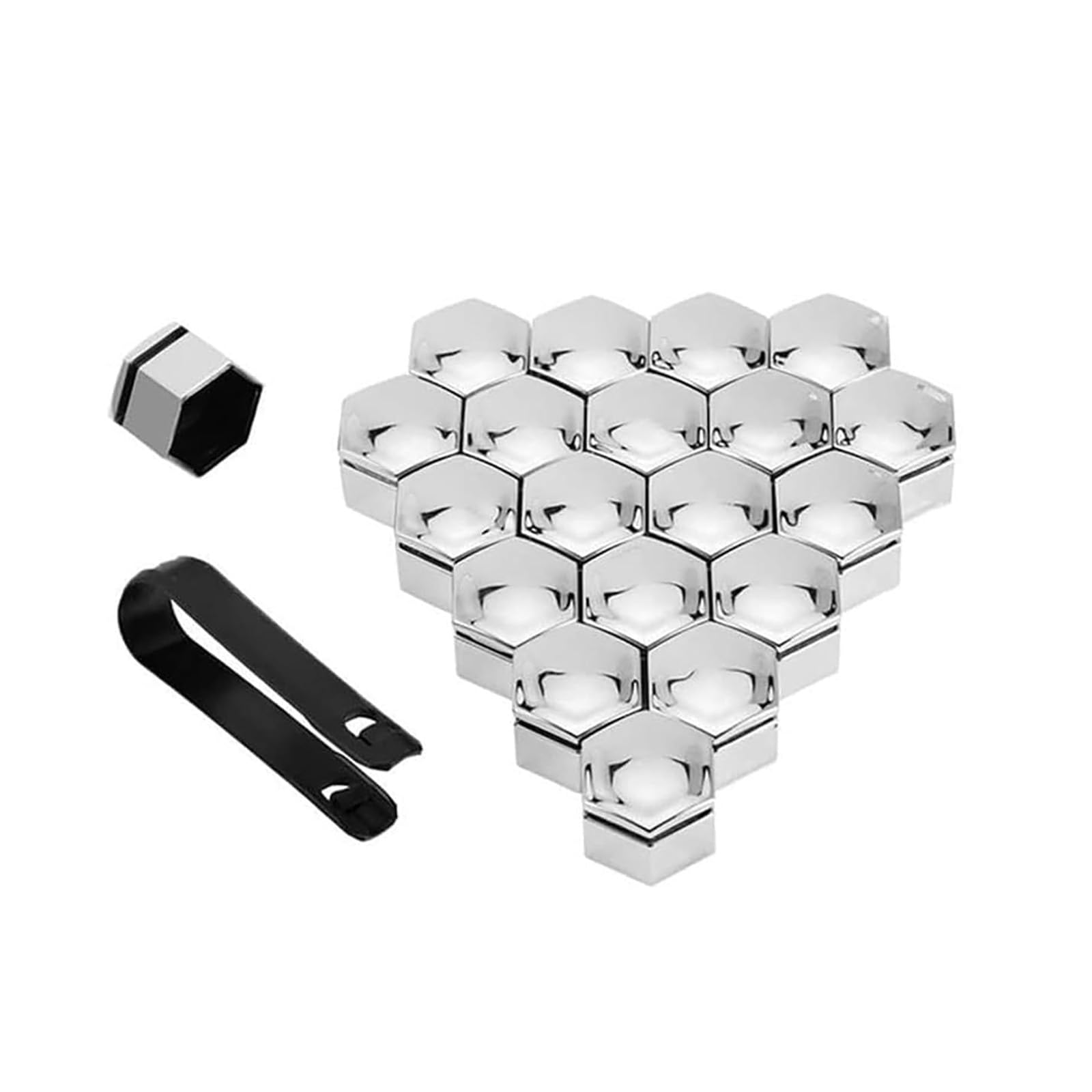 XCVFSRW Wheel Nut Covers, for Audi a1 a1 s line a1 sportback a1 s a2 a3 s line a3 8p 8v a3 sportback Wheel Bolt Caps Lug Nut Covers Alloy Wheel Nut Protectors Wheel Bolt Nut Covers Dustproof,A-21mm