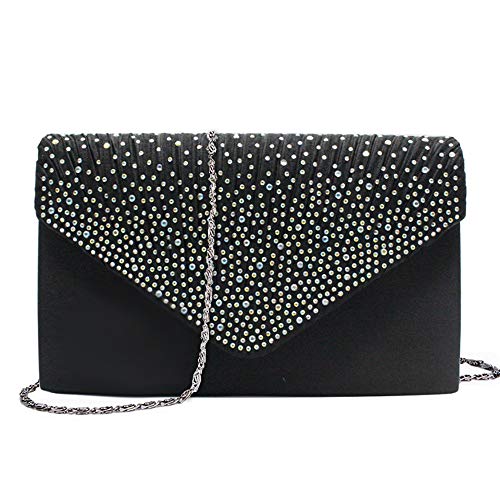 Herzförmige Clutch Tasche Damen - Elegante Abendtasche Mit Kette