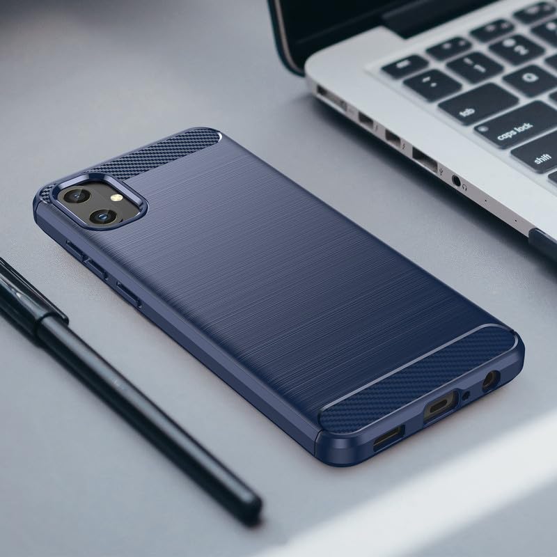 Image of Basic Case for Samsung Galaxy A05 / M05 (Carbon Fibre Blue)