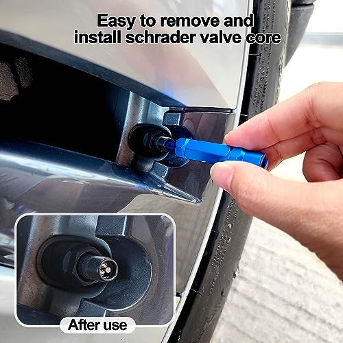 image for Medsuo Bicycle Valve Core Remover Tool Kit Universal Bike and Car Valv