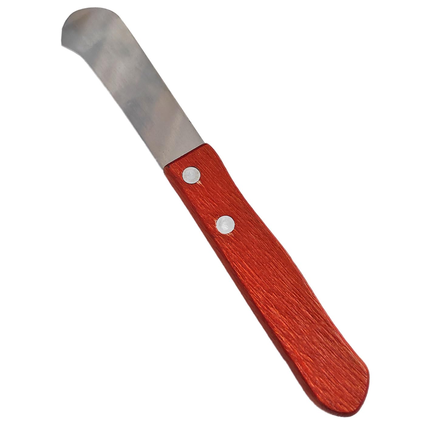 Tradineur - Pack de 6 espátulas de Untar, Hoja de Acero Inoxidable y Mango de Madera, esparcidor de Mantequilla, Cubiertos de Cocina, Apto para lavavajillas - 17 cm