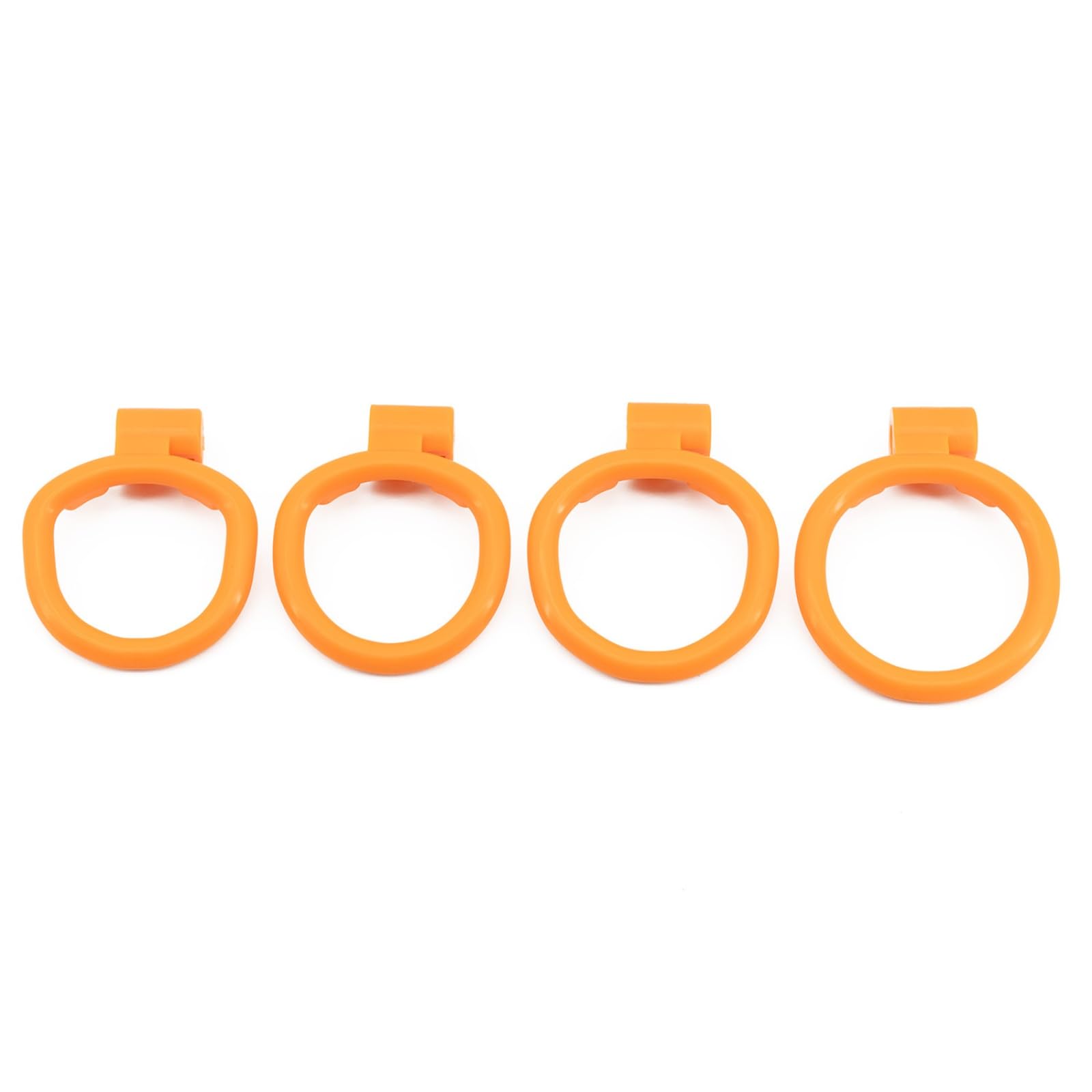 Hdynasty Gabbia compatta Arancione Lucida per l'allenamento della Forza per Uomini con 4 Anelli curvi (42mm/45mm/48mm/52mm)