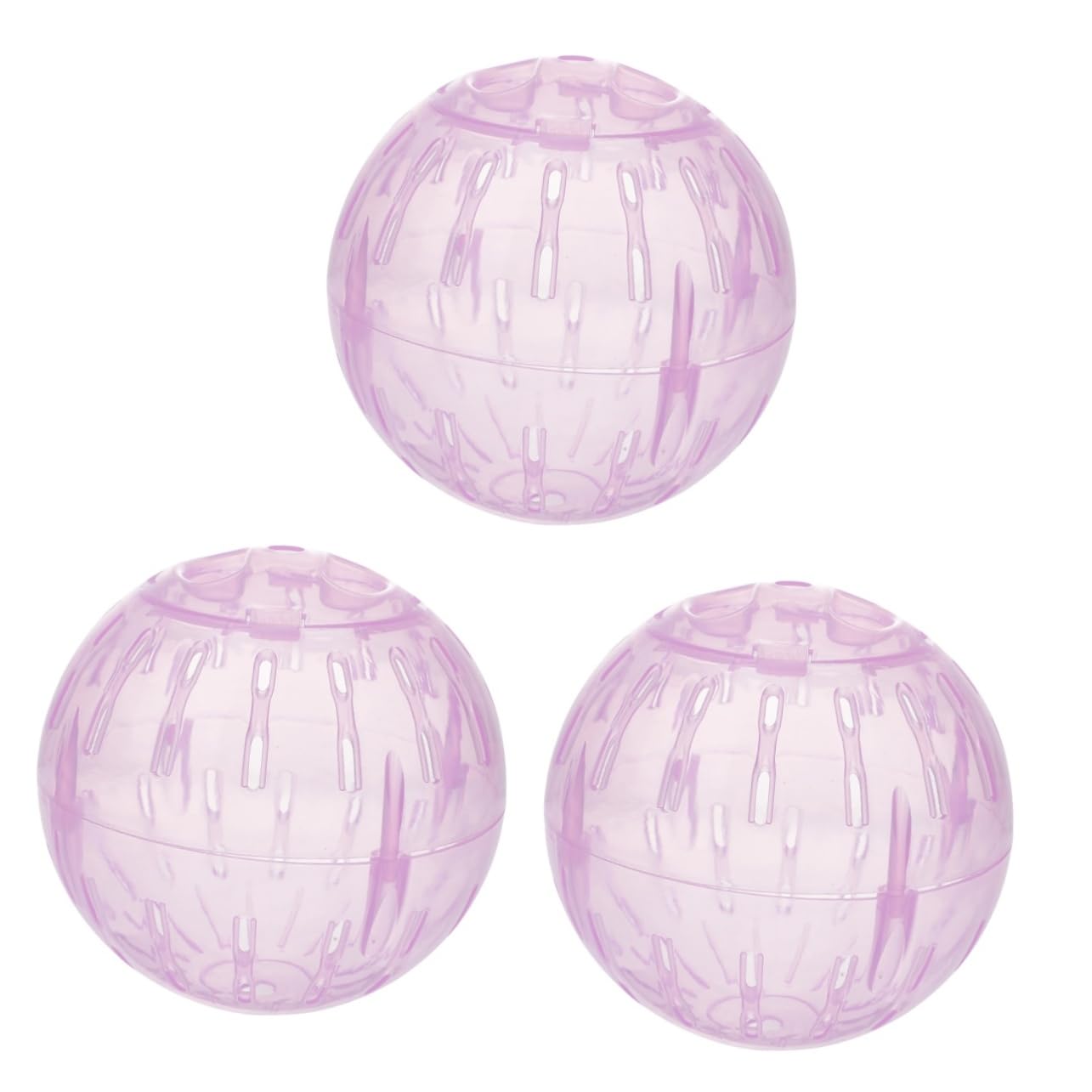 BESPORTBLE 3Pcs Hamster Exercise Ball Compact Transparent Running Ball for Dwarf Hamsters Easy to Safe Material Keeps Pets Fit and Relieves Boredom Pet Supply