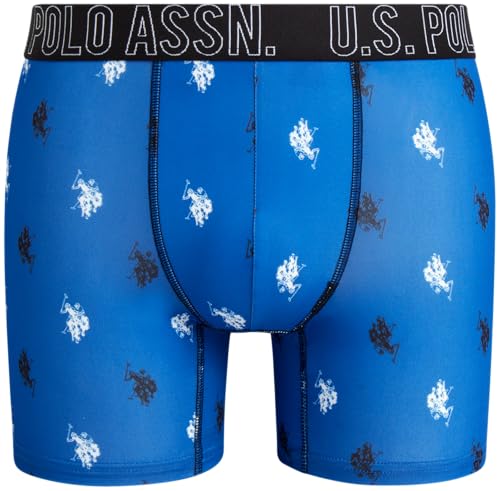 U.S. Polo Assn. Mens Boxer Briefs - 8 Pack Stretch Performance Mens Boxers, No Fly Pouch - Moisture Wicking Underwear for Men4
