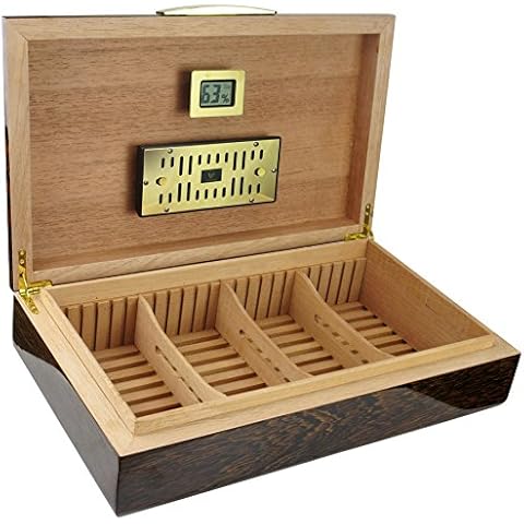 GERMANUS Licca Cigar Humidor with Hygrometer Cover
