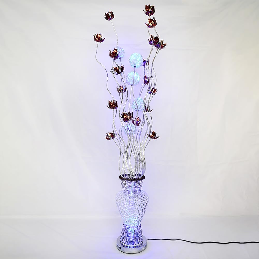 Nordic Floor Lamp Fashionable Art Flower Living Wedding Room Bedroom Hotel LED Aluminum Wire Originality Decorative
