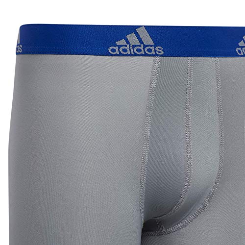 Adidas Kids-Boy's Performance Long Boxer Briefs Underwear (4-Pack), Collegiate Royal Blue/Grey/Collegiate Navy, Large #TOP2