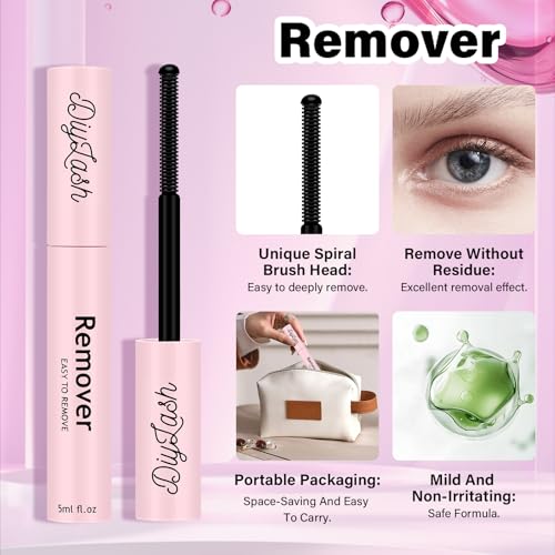 DIY Lash Extension Kit 240pcs Lash Clusters D Curl Eyelash Extension Set(30D+40D-8-16mix Kit)