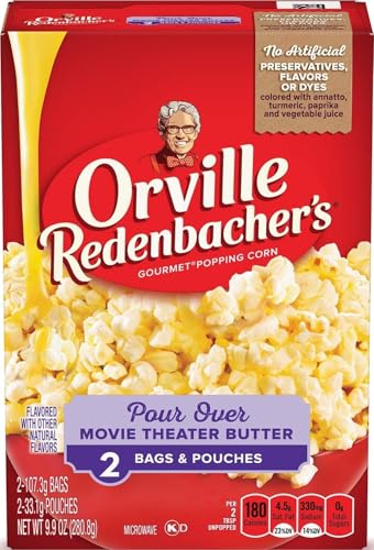 Orville Redenbacher’s Microwave Popcorn, Pour Over Movie Theater ...