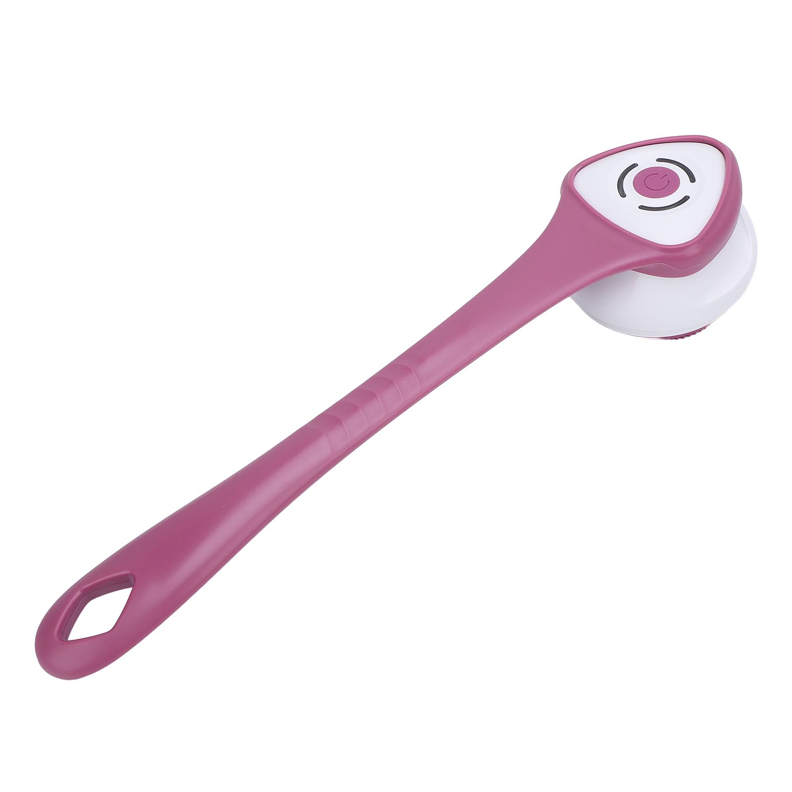 Spazzola elettrica per il corpo Spazzola per doccia multifunzionale con manico lungo Scrubber elettrico per doccia resistente all'acqua con 5 testine per uomini e donne (Viola)