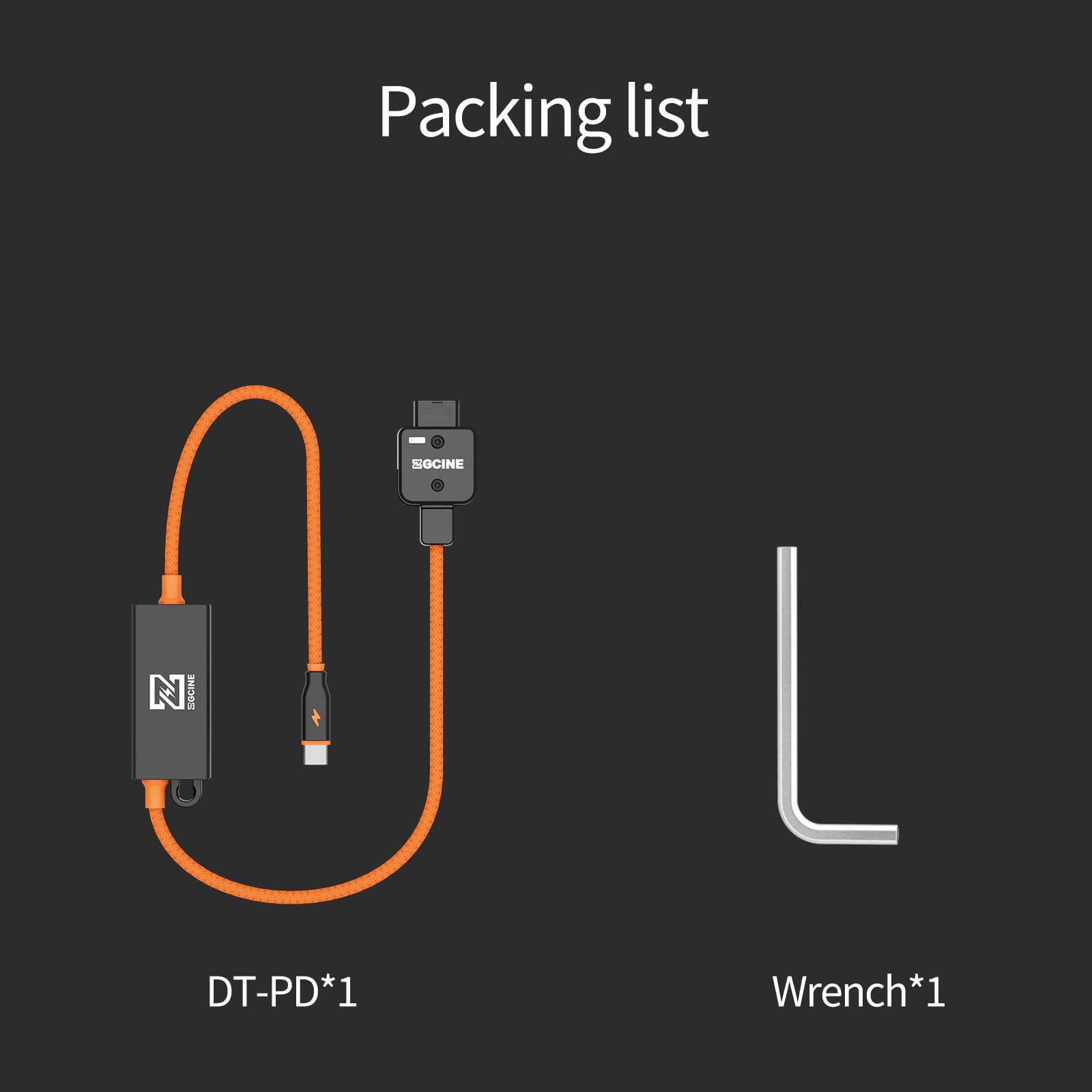 ZGCINE DT-PD D-Tap na USB-C PD kabel do ładowania