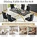 ModaWhly 7 Piece Kitchen & Dining Room Set, Luxurious 70