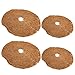 Happyyami 4Pcs Tappetini Ad Anello Albero in Fibra di Fibra di Fibra di Pacciame Protettore Rivestimento Pianta Disco Pentola Pentola per Vegetazione Cuscini Accessori da Giardino