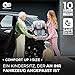 Kinderkraft Kinderautositz COMFORT UP I-SIZE, Autokindersitz, Autositz, Kindersitz, ein Autositz für Kinder von 76-150 cm, 5-Punkt-Sicherheitsgurt, Einstellbare Kopfstütze, ECE R129/03, Happy shapes