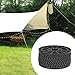 FytStycale Camping Rope for Tarp Reflective Paracord Multifunctional Reflective Design Wind Rope Tent Guide Rope for Backpacking Tarp, Black