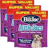 Bil-Jac Little Jacs Small Dog Training Treats, Chicken Flavor, Made with Chicken Liver, 16oz (3-Pack)