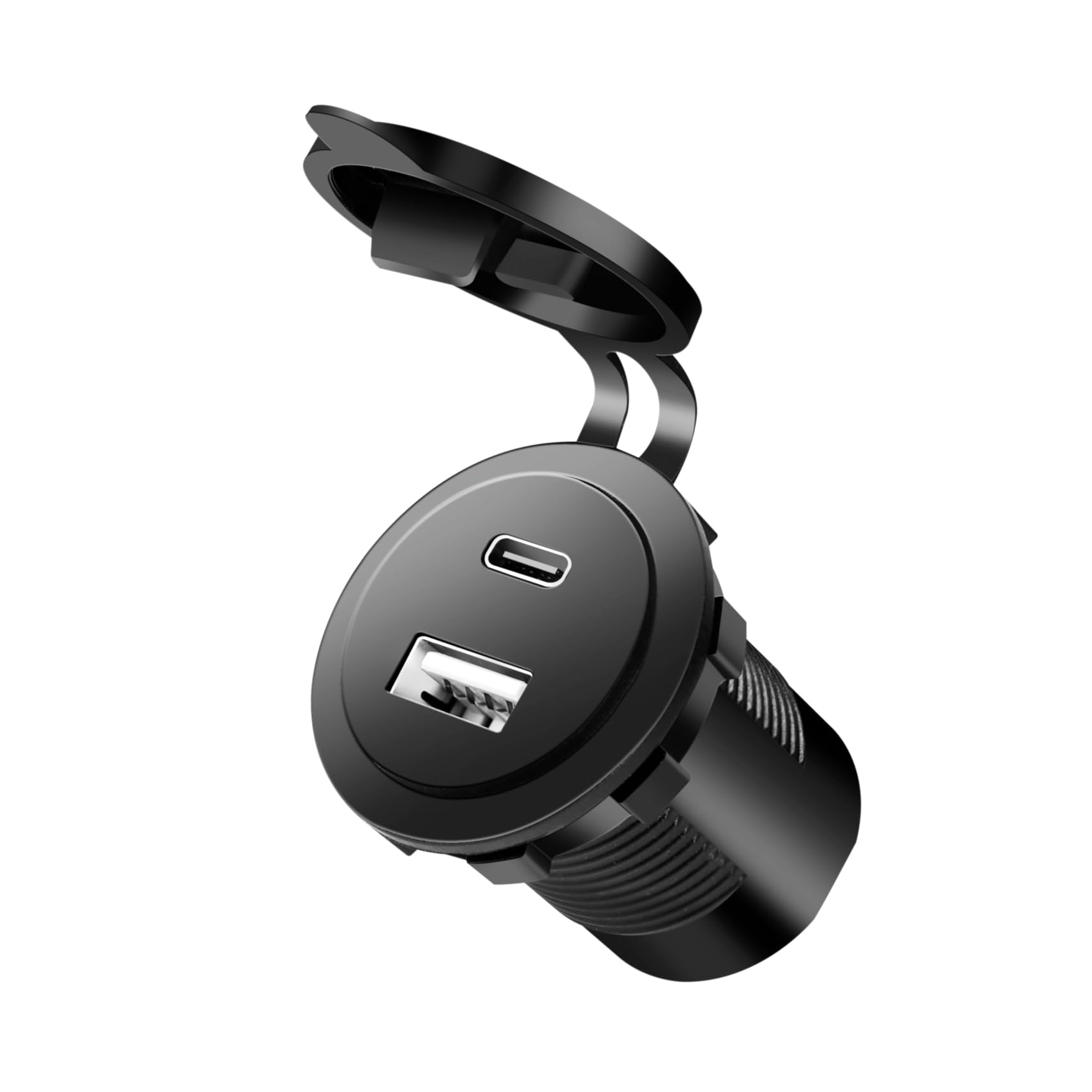 LogiLink PA0330 - adapter do ładowania samochodowego/ciężarowego z 1 x USB-A i 1 x USB-C, 60 W, PD (Power Delivery) i QC 3.0 (Quick Charge)