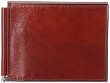 Bosca Men's Wallet, Old Leather Money Clip with Pocket, Cognac