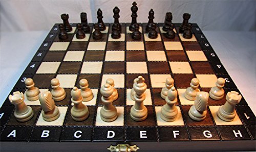 Jeu d'ÃÂ©checs en bois avec mallette SCHOOL 27 cm by Chessebook