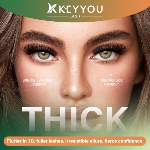 KEYYOU lash Clusters Kit 3D Effect Eyelash Clusters Kit 200D 9-18MIX D Curl Individual Lashes Kit Wispy Lashes Volume Cluster Lashes Kit Soft DIY Lash Extension Kit — view 6