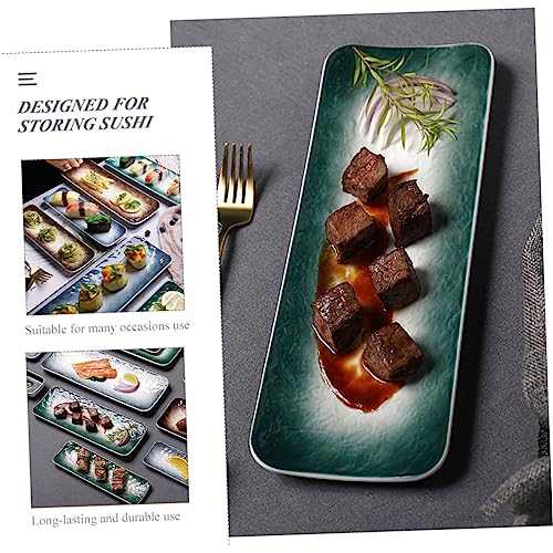 Set de platos sushi estilo japonés cerámica miniatura 7