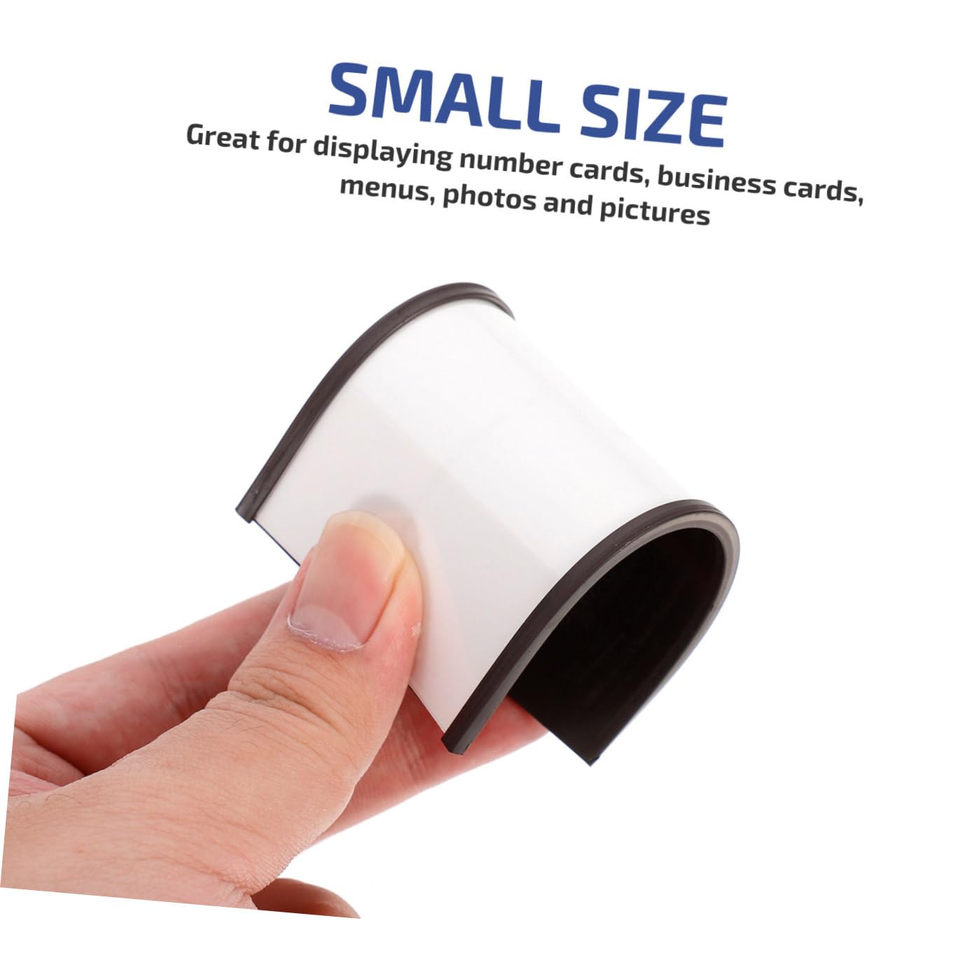 Clip Magnetico per Cartellini Prezzo 50 Pezzi Nero per Scaffali | Carta Sostituibile, Uso Industriale e Display Prezzo, Installazione Pratica