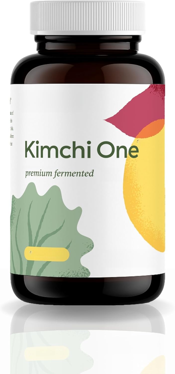 Probiotico in polvere per la salute dell'intestino e il benessere generale | Polvere di kimchi fermentato con probiotici vivi, enzimi digestivi e antiossidanti