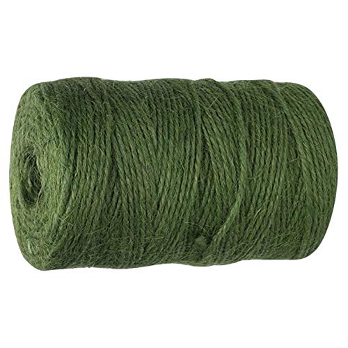 Bclla Zkenshan-Natural Jute Twine 60m/Roll Natural Hemp Rope DIY Wedding Home Woven Twine String Linen Jute String Gardening Cord, Natural Jute Fiber (Color : Green)