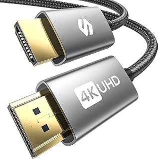Silkland HDMI Cable 5M, 4K HDMI Cable Supports 4K@60Hz, ARC, HDR, 3D, Ethernet, Ultra High Speed HDMI Cable, Compatible with TV, Blu-Ray, PS4/5, Xbox, Projector, Soundbar, Sky, PC, Laptop