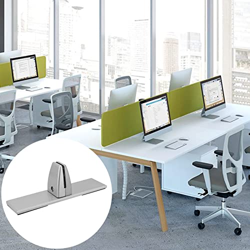 FUNSUEI 6 PCS Sneeze Guard Clamp Bracket, Desk Panel Clamp, Sneeze Guard Support Clamp with Screws, Desk Partition Clamp for Plexiglass or Acrylic Privacy Panel Partition - Thumbnail 6
