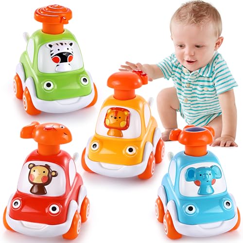 Image of Cars Toys for 1 Year Old Boy Press and Go Toys Cars for Toddlers 1-3 Baby Toy 12-18 Months Toddler Toys for Age 0-2 1st Birthday Gifts 2 3 Years Old Boy Girl Birthday Gifts