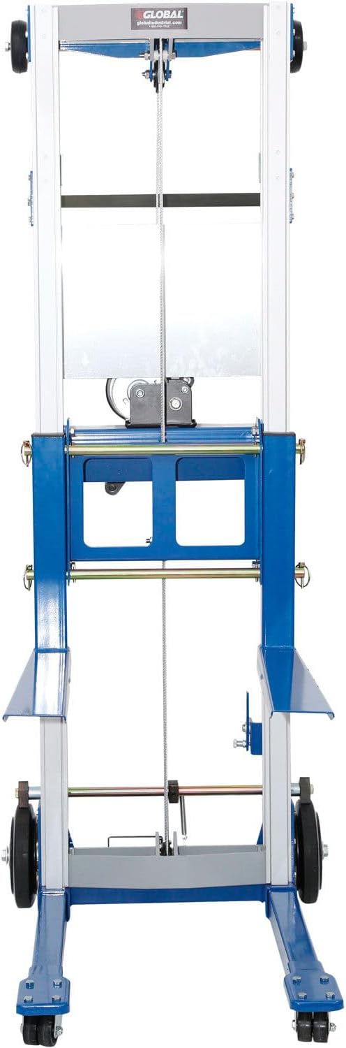 Global Industrial Lightweight Hand Operated Lift Truck, 400 Lb. Capacity Fixed Legs