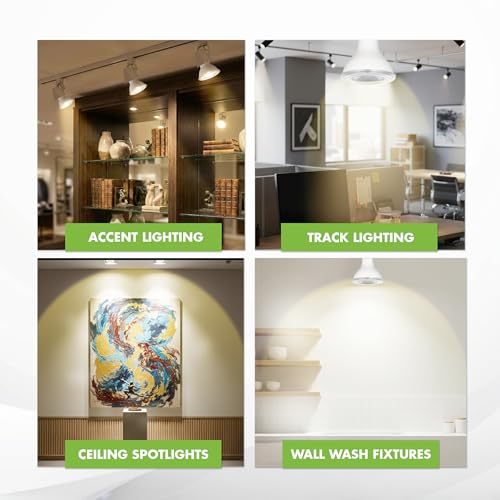 Image of KOR PAR38 LED Flood Light Bulbs, 100W Equivalent, Dimmable, 3000K, 2 Pack