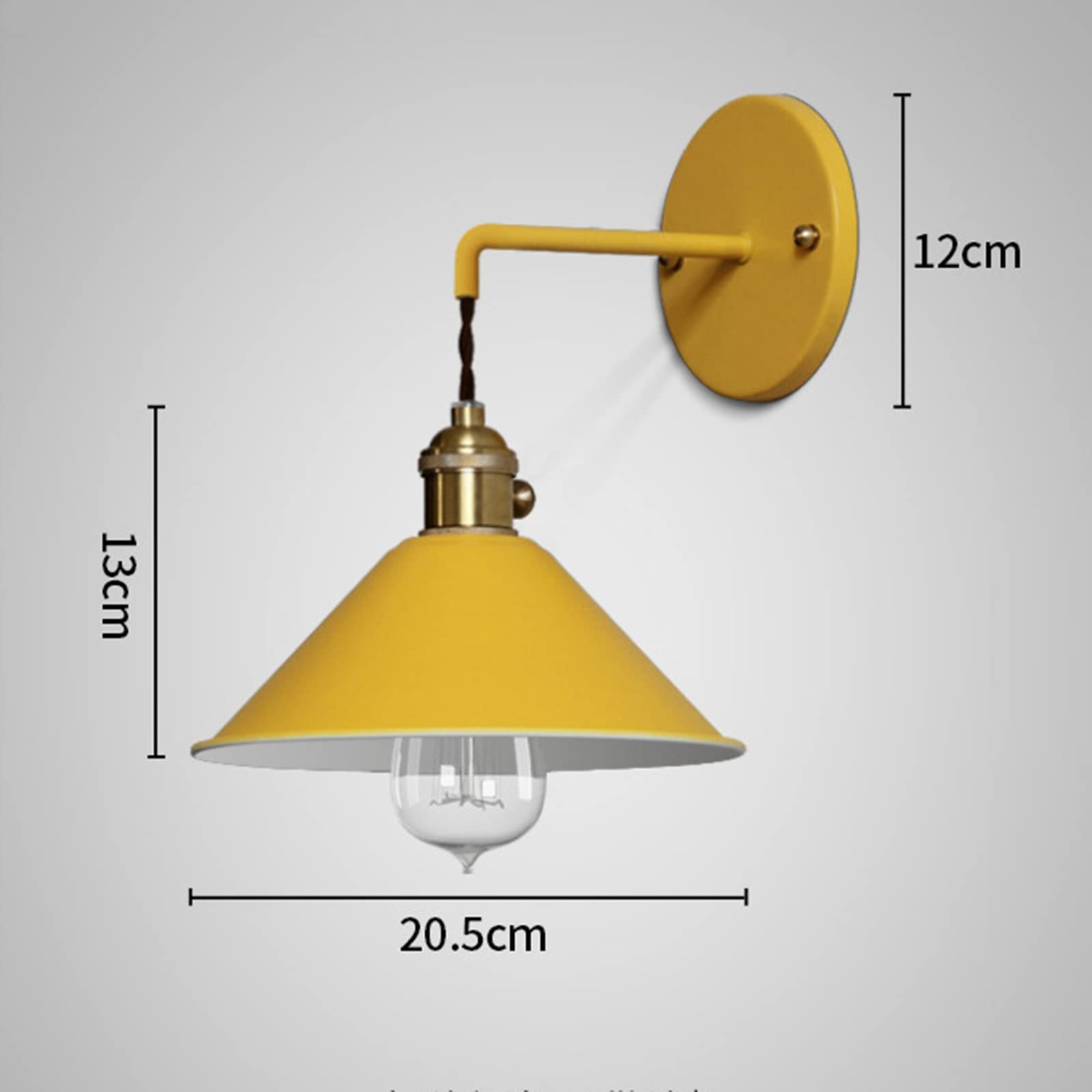 Macaron Lámpara De Pared Estilo Nórdico E27 Edison Soporte De Lámparas Luz