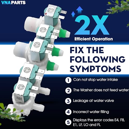 Image of DC97-15459G Water Inlet Valve For Samsung WA456DRHDSU AA WA456DRHDWR AA