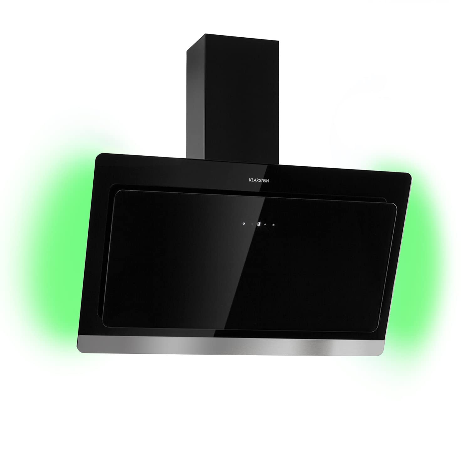Klarstein Aurora Okap Przyścienny Skośny A++ 90cm 585m³/h Czarny
