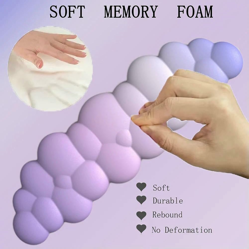 GLDFW, poggiapolsi ergonomico in memory foam, supporto per mouse per digitare computer, sollievo dal dolore, per casa e ufficio