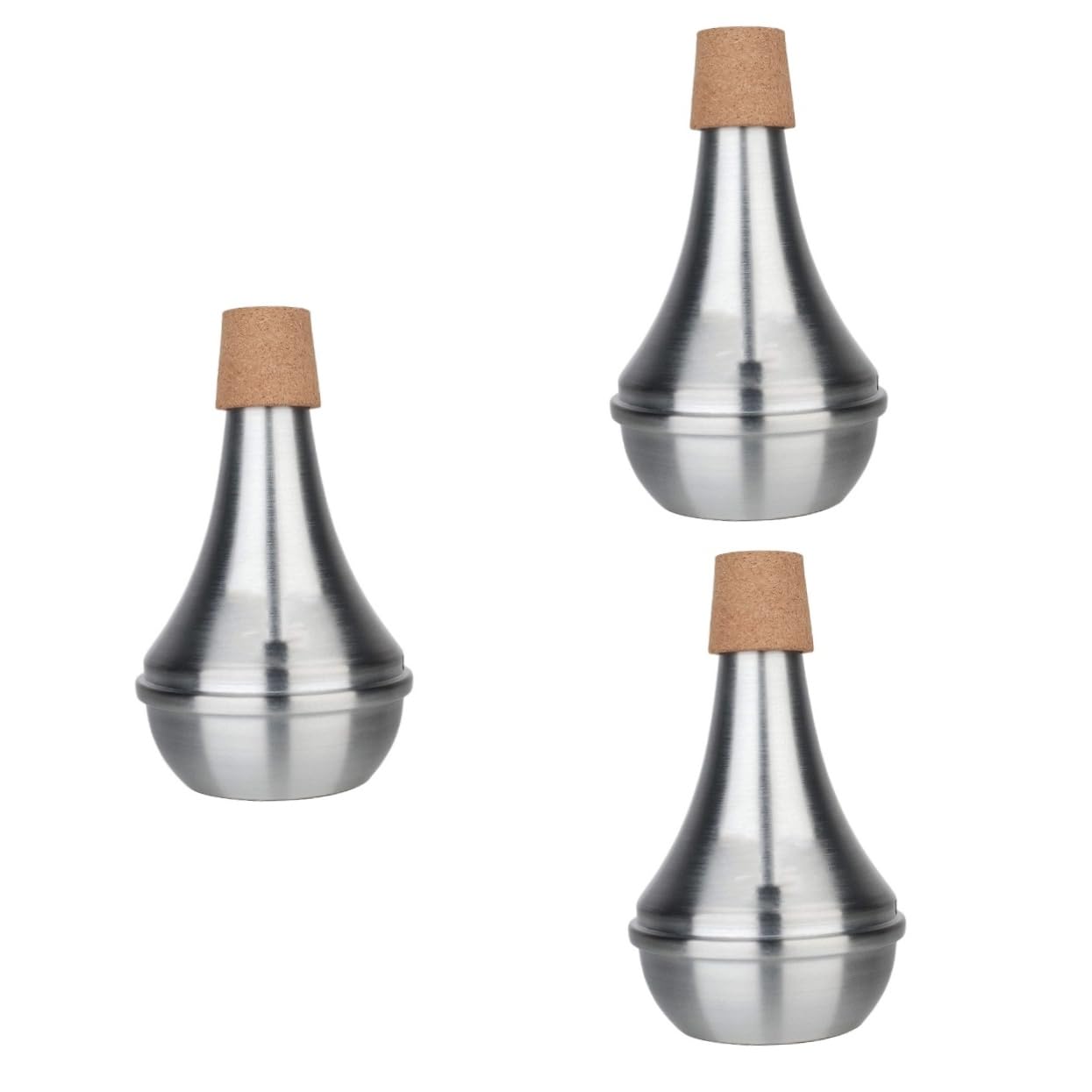 BESTonZON 3 Pezzi Silenziatore Trombone Pratica Strumento Musicale Muto Accessorio Tromba Per Principianti Parti Di Tromba Mute Pratica Tromba Mute Tromba Dritto Muto Con Tromba
